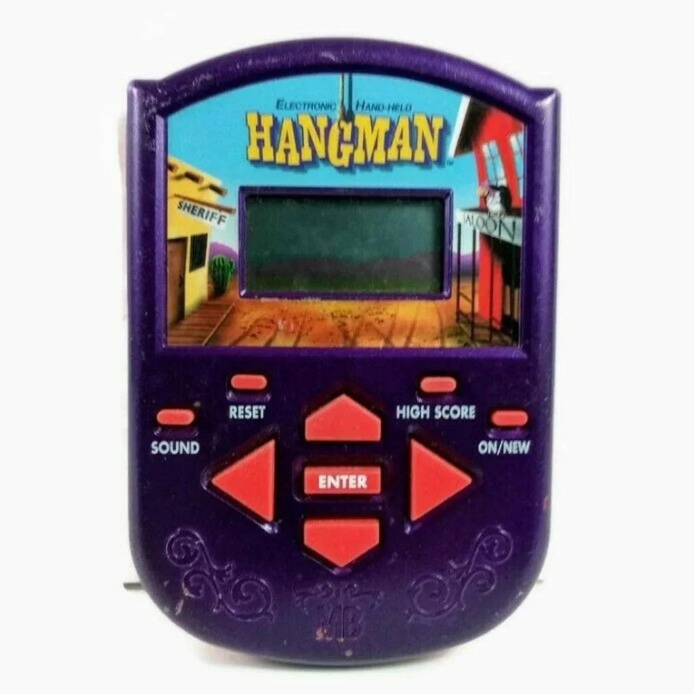 Electronic Handheld HANGMAN Video Game Vintage Retro Throwback